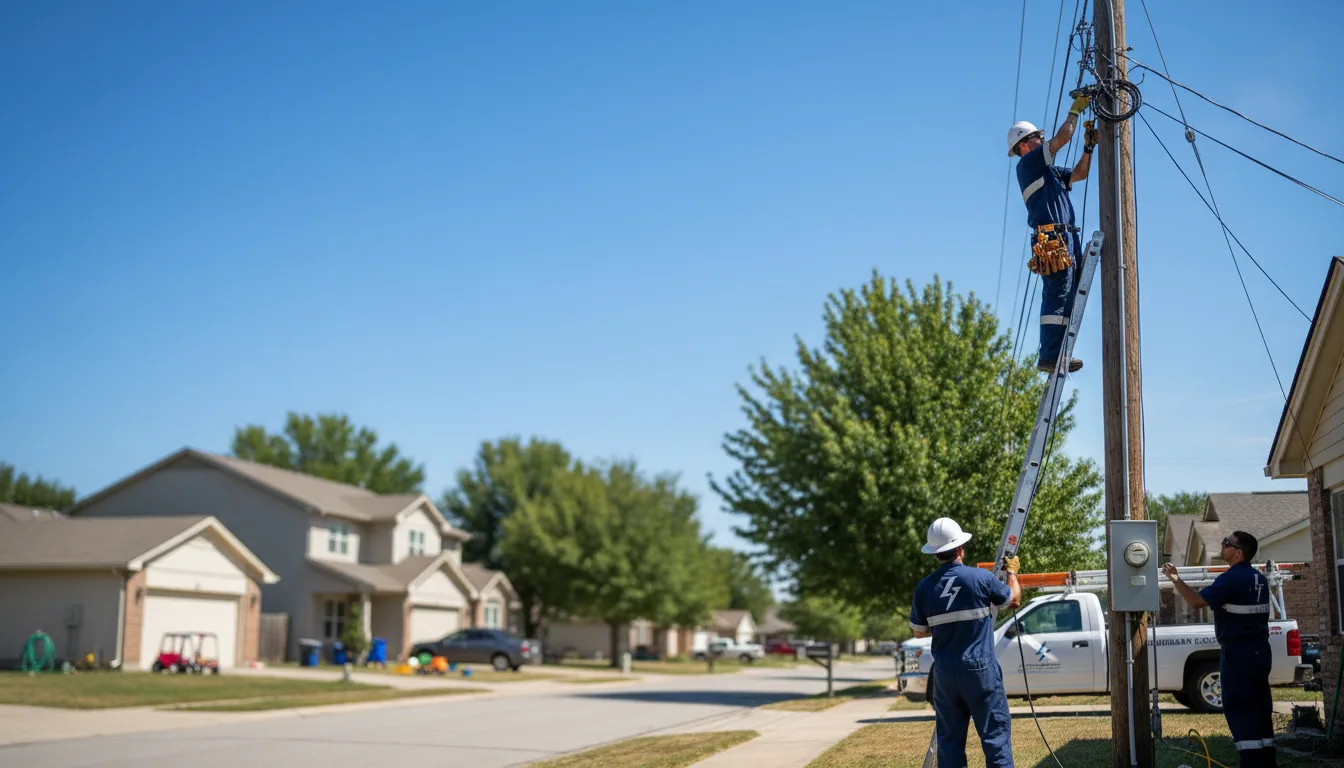Residential electrician providing installation services in Lambert, MT
